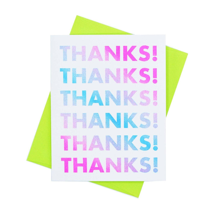 Gradient Thank You - Risograph Greeting Card