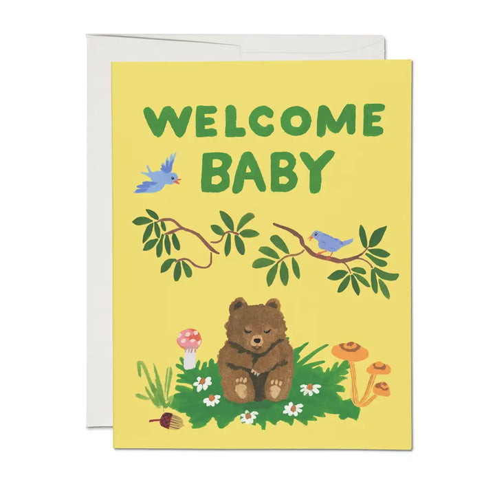 Red Cap Baby Card