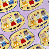 Eat the Rich Critter Sticker