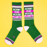 Gumball Poodle Gym socks 'Horny For House Plants'
