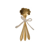 Set of 3 - 5" Stainless Steel Flower Shaped Spoons