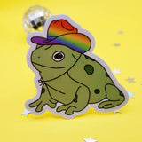 Gay Cowboy Frog Sticker