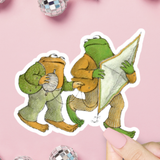 Frog And Toad Kite Sticker
