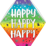 25" Happy Happy Happy/It's Your Day Anglez Balloon
