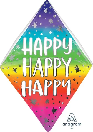 25" Happy Happy Happy/It's Your Day Anglez Balloon