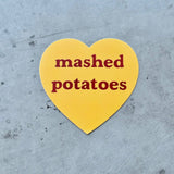 Heart Shaped Sticker - Mashed Potatoes