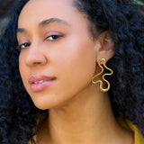 Amoeba Studs - 18K Gold Plated