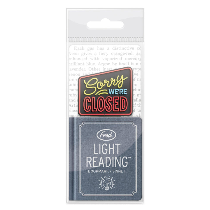 Fred Light Reading Bookmark - Closed