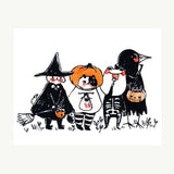 Print - "Trick or Treat Friends"
