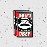 Portland Frog "Don't Obey" Magnet