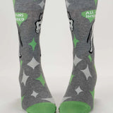 Blue Q Men's Socks 'All Puns Intended'