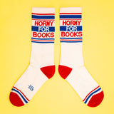 Gumball Poodle Gym Socks 'Horny For Books'