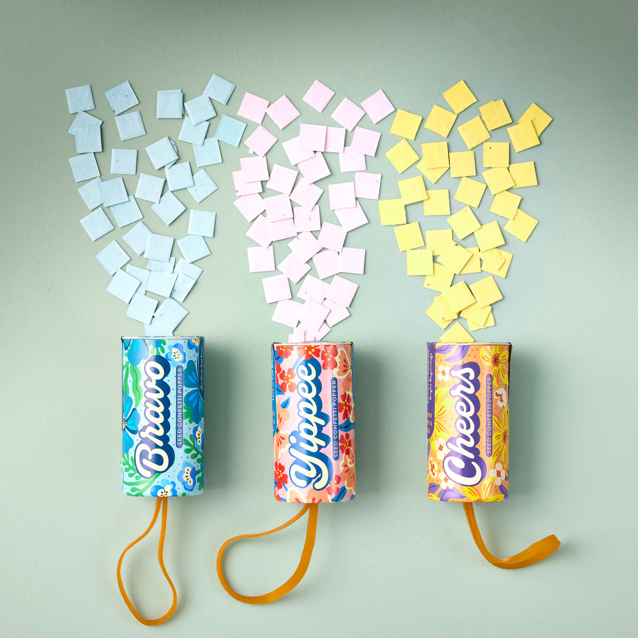 Modern Sprout Seed Confetti Poppers
