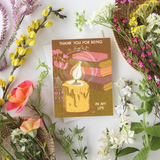 For Being a Light in My Life Thank You Card