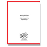 Smitten Kitten Creepy Santa Holiday Card Coming to Town