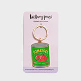 Tomatoes Can Enamel Keychain