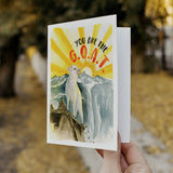 Liyana Studio Friendship/Encouragement Card - You are the G.O.A.T.