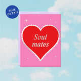 Soulmates Foil Heart Love/Anniversary Card