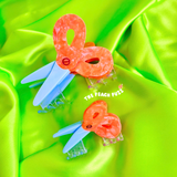 The Peach Fuzz Mini Scissors Hair Claw