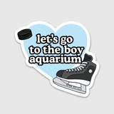 Hockey Boy Aquarium Sticker