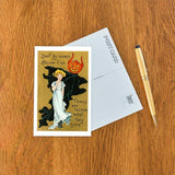 Found Image Press Postcard - Pumpkin Goblin & Woman