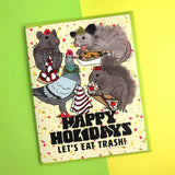 Trash Animals Holiday Card