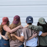 Idlewild Embroidered Washed Burgundy Hat - Pretzel