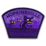Monsterologist gift  iron on travel patch hopkinsville kentucky goblins