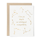 Astrological Incompatibility Love/Anniversary Card