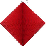 Devra Honeycomb Tissue Paper Decoration Diamond 12" (Multiple Colors Available)