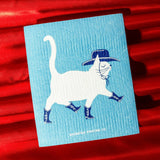 Bromstad Swedish Dishcloth - Cowboy Cat