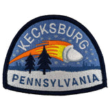Monsterologist gift  iron on travel patch kecksburg Pennsylvania acorn UFO
