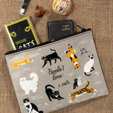 Blue Q People I Love: Cats Zipper Pouch