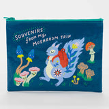 Blue Q Zipper Pouch Mushroom Trip