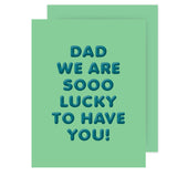 The Social Type Father's Day Card - SOOO Lucky
