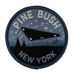 Monsterologist gift  iron on travel patch pine bush triangular UFO