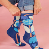 Blue Q Women's Crew Socks 'Cool Ass Grandma'