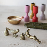 Pewter Bird Candle Snuffer - Antique Gold Finish