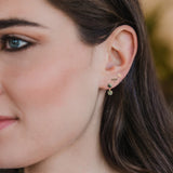 Scout Curated Wears Stud Trio Ear Jacket Set -  Dragonfly / African Turquoise / Gold