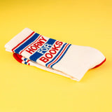 Gumball Poodle Gym Socks 'Horny For Books'