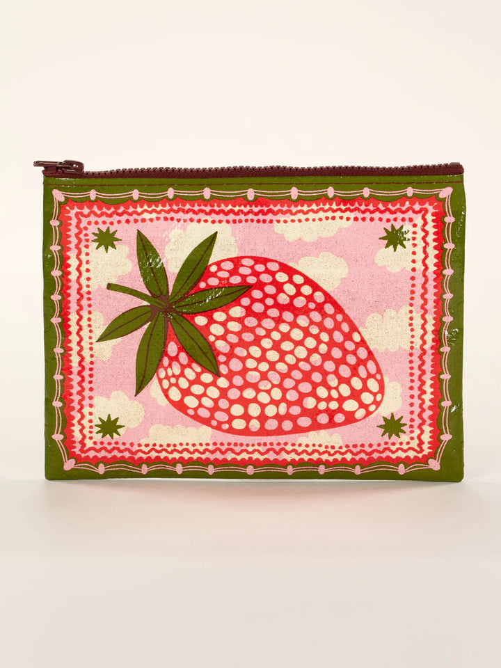 Blue Q Zipper Pouch Strawberry Clouds Pouch