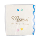 Meow Happy Birthday Cocktail Napkins
