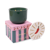 Charmed 8oz. Green Glass w/ Embossed Chili Lid - Infrared Mango