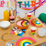 Rainbow Shaped Paper Plates