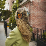 Hand-painted Monarch Butterfly Claw Hair Clip