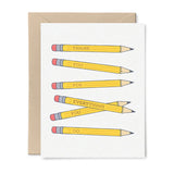 Foil Pencils Thank You Card