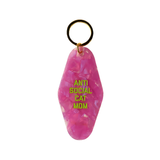 Golden Gems Motel Keychain Anti Social Cat Mom