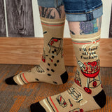 Blue Q Men's Sock 'I'll Feed All You Fuckers'