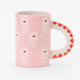 ChagoArt Ceramic Mug -  Pink Flower