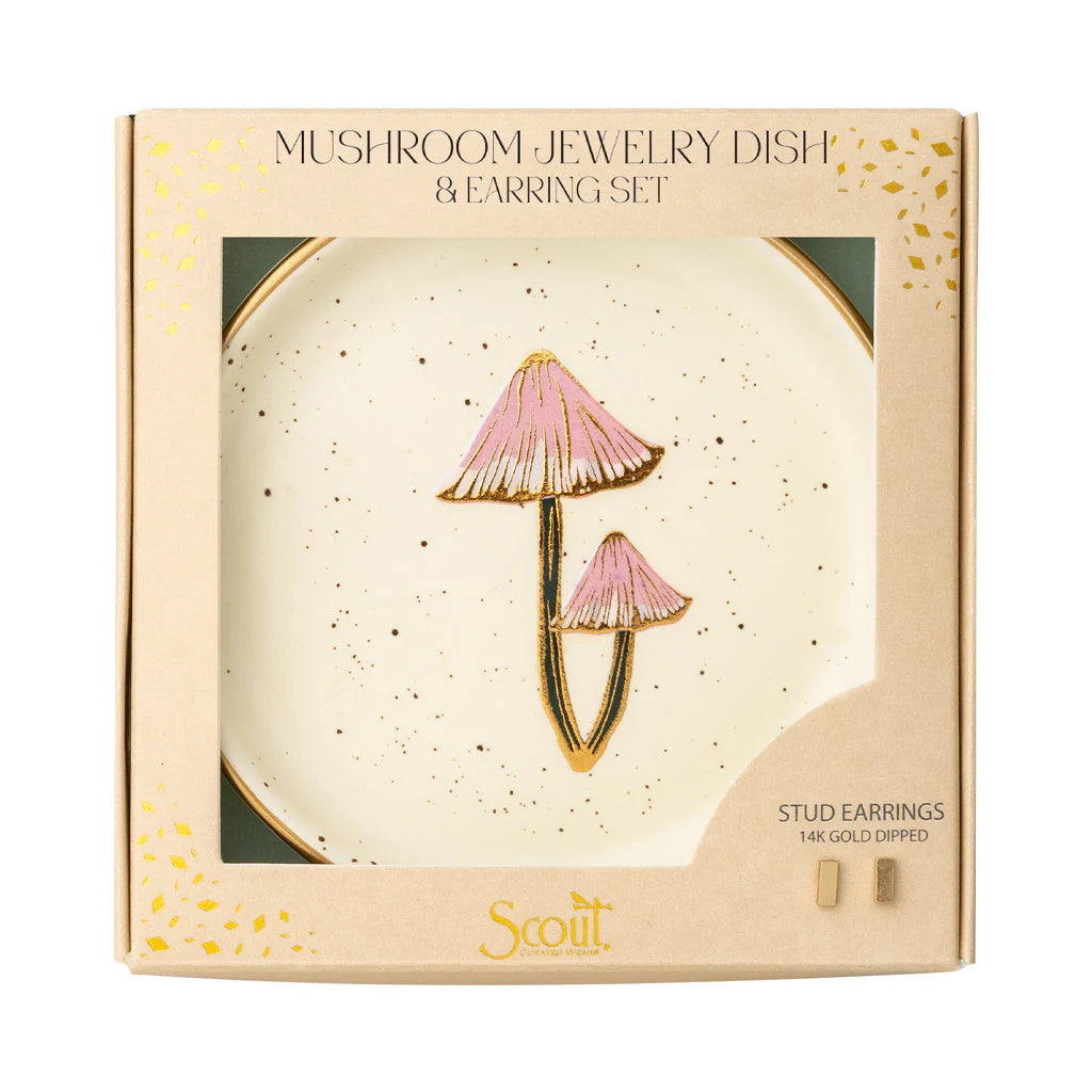 Scout Curated Wears Jewelry Dish & Stud Earring Set